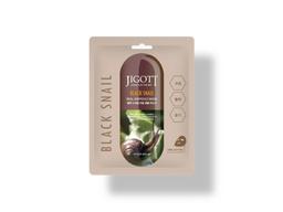 Маска с муцином черной улитки Jigott Black Snail Real Ampoule Mask, 27 мл.