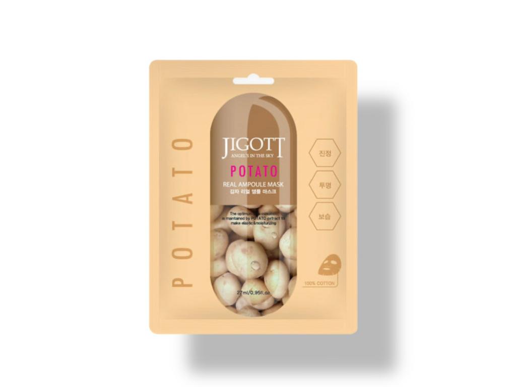 Маска - ампула на основе экстракта картофеля и батата Jigott  Potato Real Ampoule Mask, 27 мл.