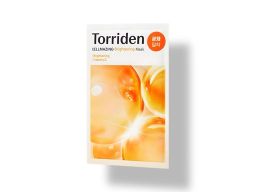 Тонизирующая маска для увлажнения и улучшения тона кожи Torriden Cellmazing Vita C Brightening Mask Sheet, 26 мл. 