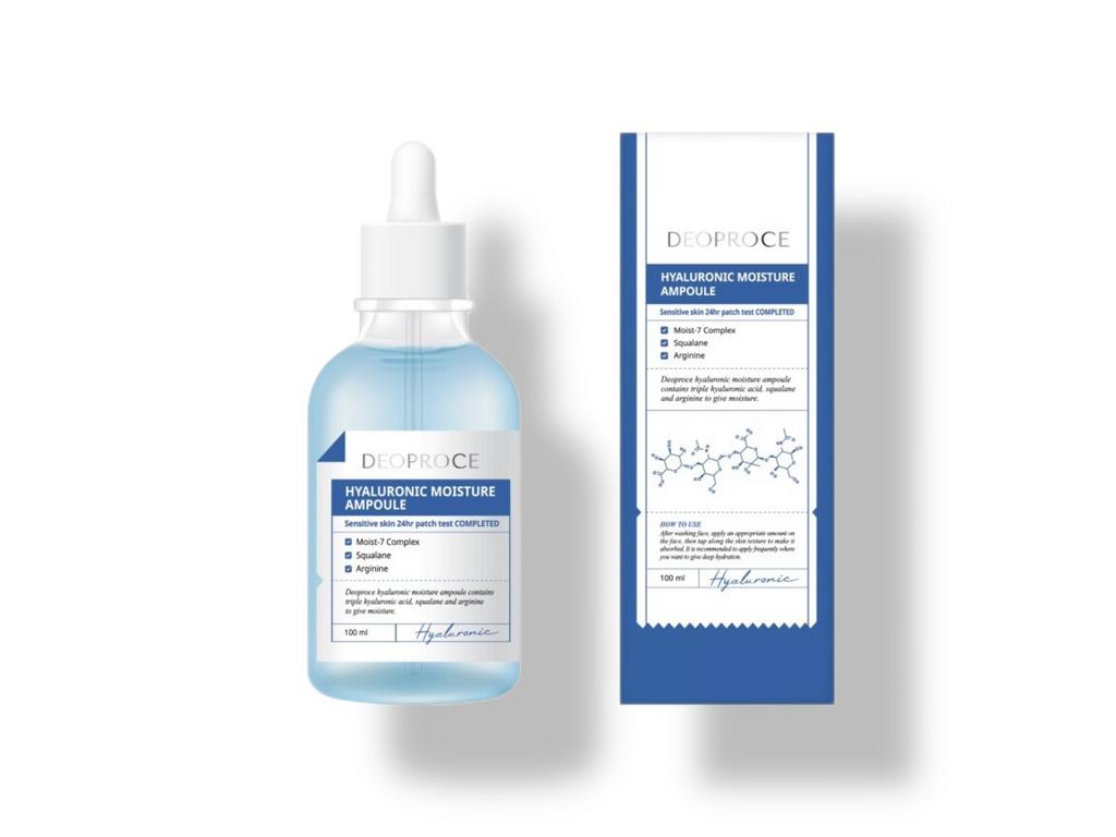 Увлажняющая ампула с гиалуроновой кислотой Deoproce Hyaluronic Moisture Ampoule, 100 мл.