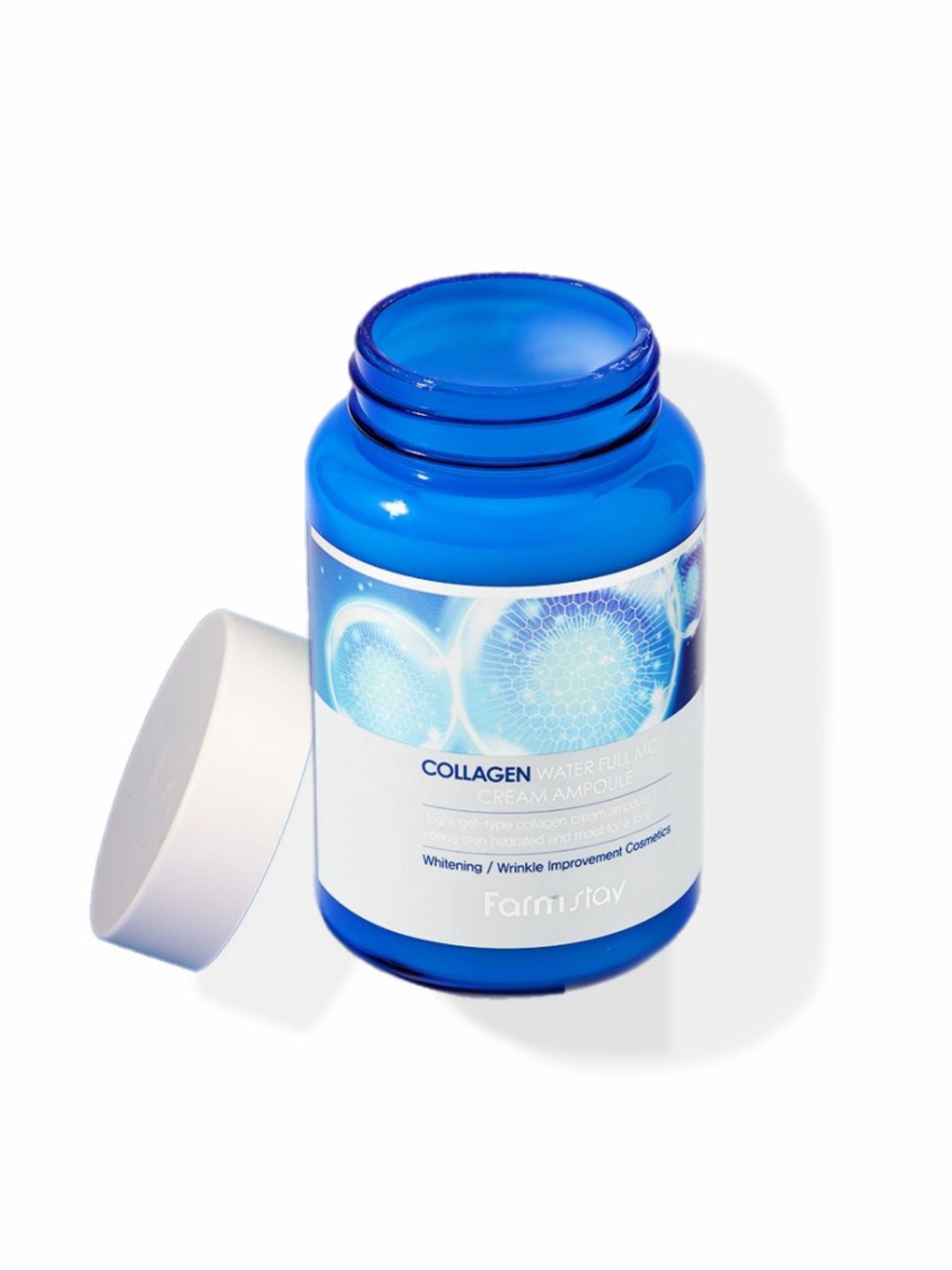 -40% Ампульный крем для лица с коллагеном FarmStay Collagen water full moist cream ampoule, 250 мл. 