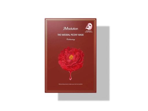 Успокаивающая тканевая маска с экстрактом пиона JMsolution The Natural Peony Mask Calming, 30 мл. 