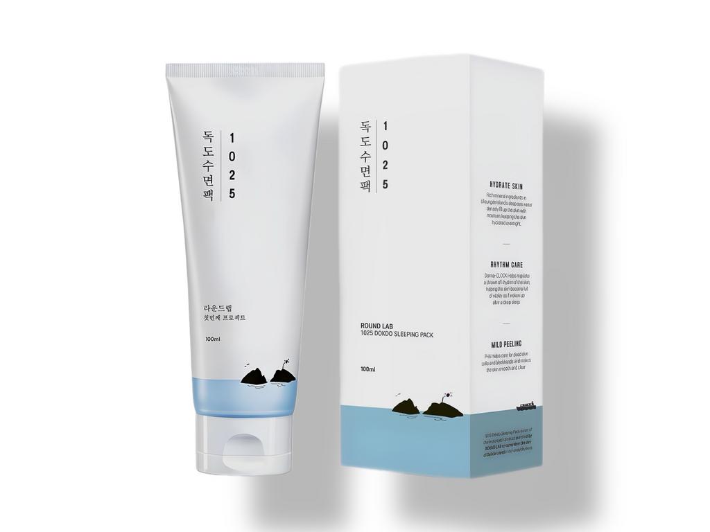 Ночная отшелушивающая маска с морской водой Round Lab 1025 Dokdo Sleeping Pack 100 мл