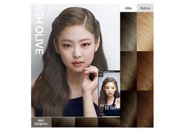 Мусовая краска для волос 6АО Оливковый Mise en scene hello bubble black pink edition 6AO Olive