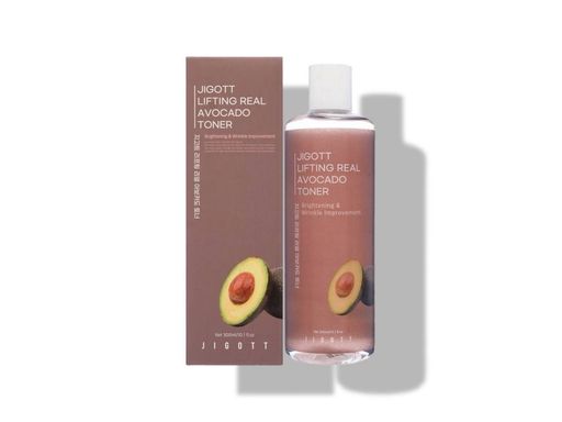 Антивозрастной тонер с экстрактом авокадо Jigott Lifting Real Avocado Toner, 300 мл. 