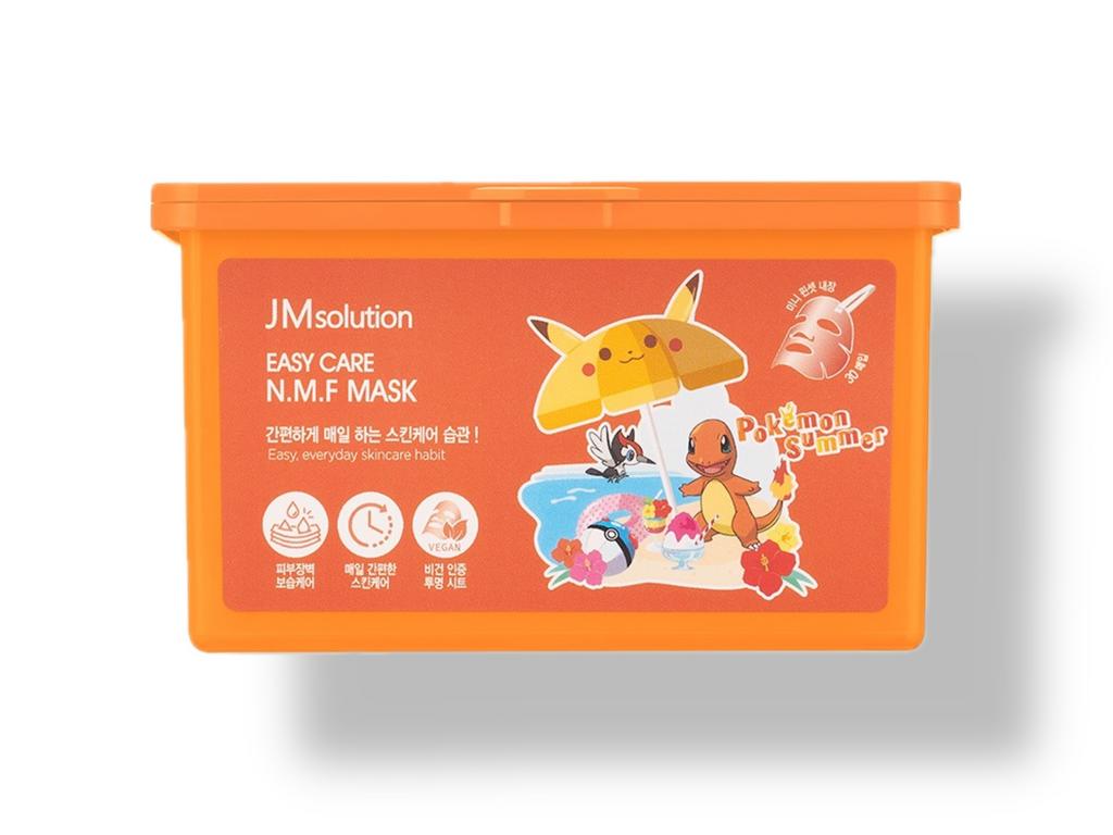 Маски с натуральным увлажняющим фактором JMsolution pokemon easy care N.M.F mask 30 шт