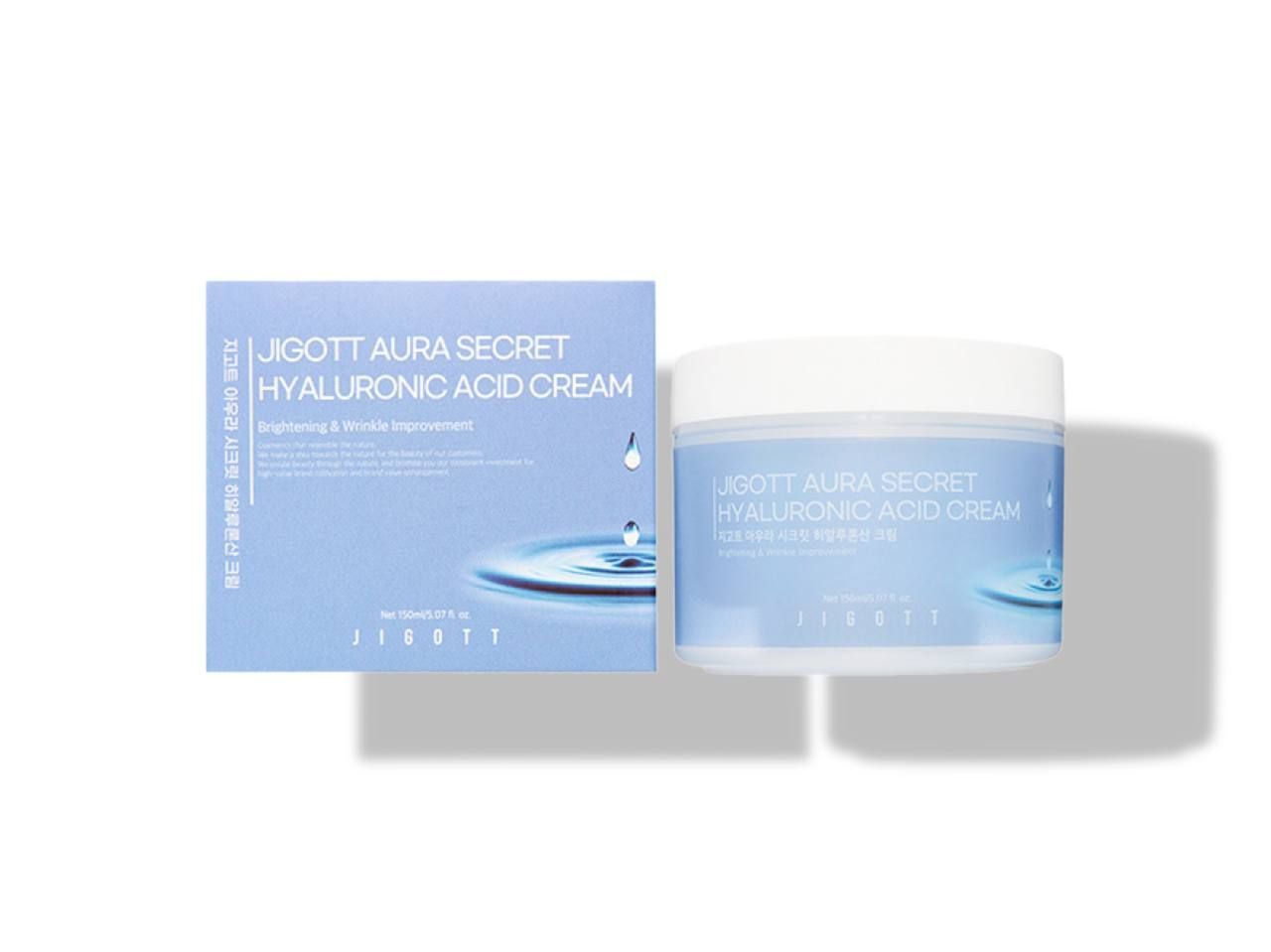 Увлажняющий крем с гиалуроновой кислотой Jigott  Aura Secret Hyaluronic Acid cream, 150 мл. 