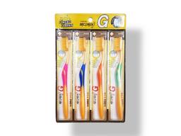 Зубная щетка с ионами золота и технологией двойных щетинок Medicare G toothbrush the well 4 шт 