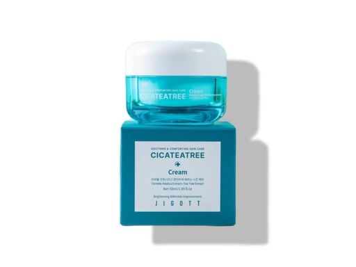 Крем для лица с экстрактами центеллы азиатской и чайного дерева Jigott  Cicateatree Cream, 50 мл.