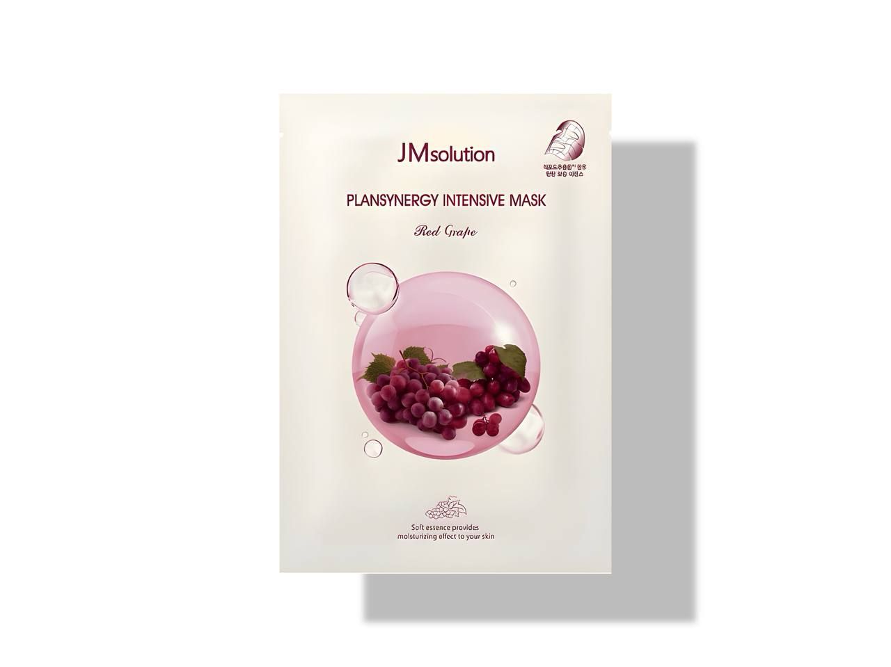 Укрепляющая тканевая маска с красным виноградом JMsolution Plansynergy Intensive Mask Red Grape, 30 мл.