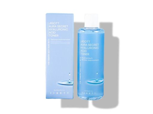Увлажняющий тонер с гиалуроновой кислотой Jigott  Aura Secret Hyaluronic Acid Toner, 300 мл.