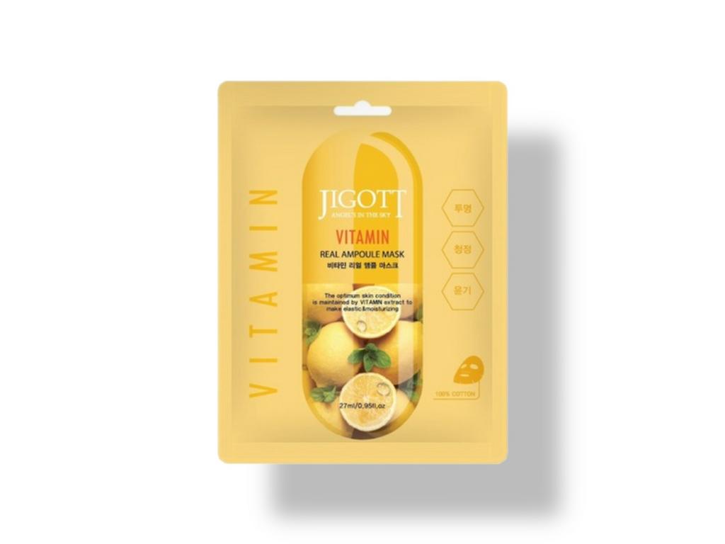 Ампульная маска для лица с витаминами Jigott Vitamin Real Ampoule Mask, 27 мл. 