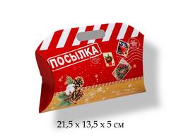 Коробка подарочная «Посылка», 21.5 х 13.5 х 5 см, Новый год