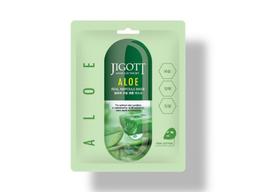 Тканевая маска с экстрактом алоэ вера Jigott Real Ampoule Mask Aloe, 27 мл. 