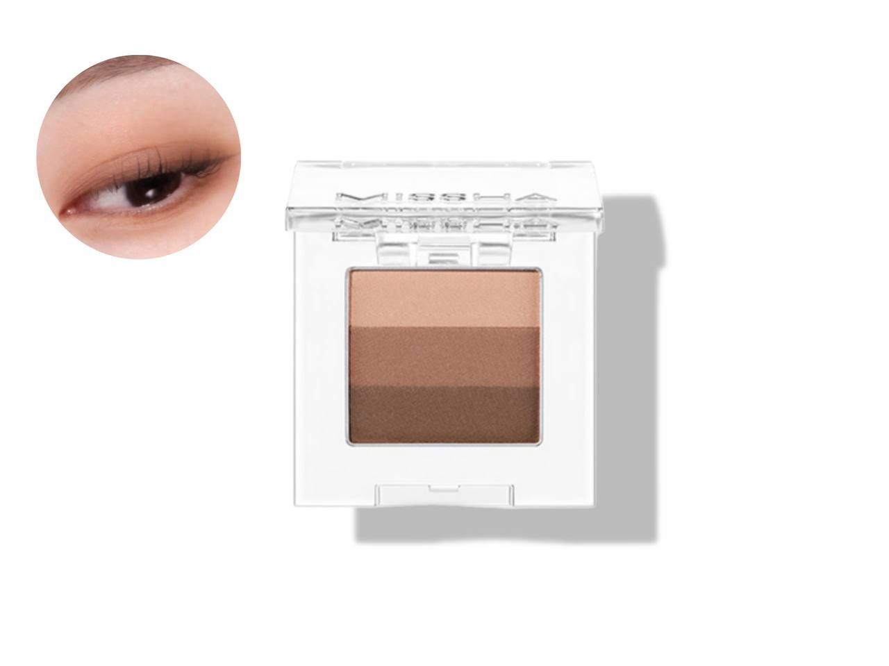 Тройные тени для век, молочный чай Missha Triple Shadow №13 Lady milk, 2 г.