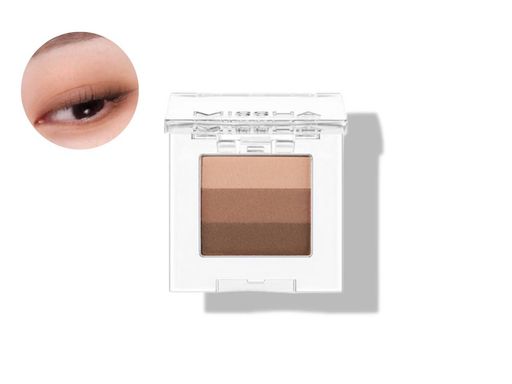 Тройные тени для век, молочный чай Missha Triple Shadow №13 Lady milk, 2 г.