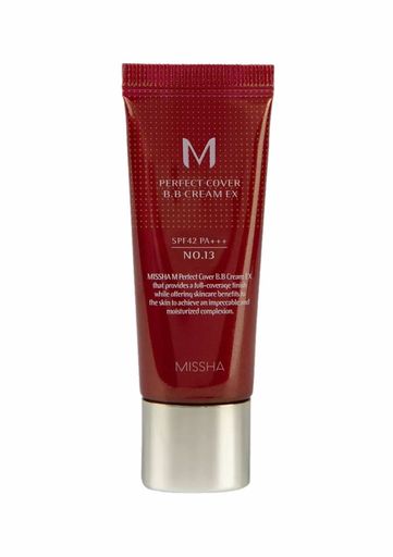 ББ-крем Missha M Perfect Cover BB Cream SPF42 PA+++, 20 мл, №13 молочно-бежевый.
