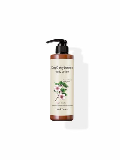 Увлажняющий лосьон для тела с чарующим ароматом цветущей сакуры Medi Flower Body Lotion King Cherry Blossom, 500 мл.