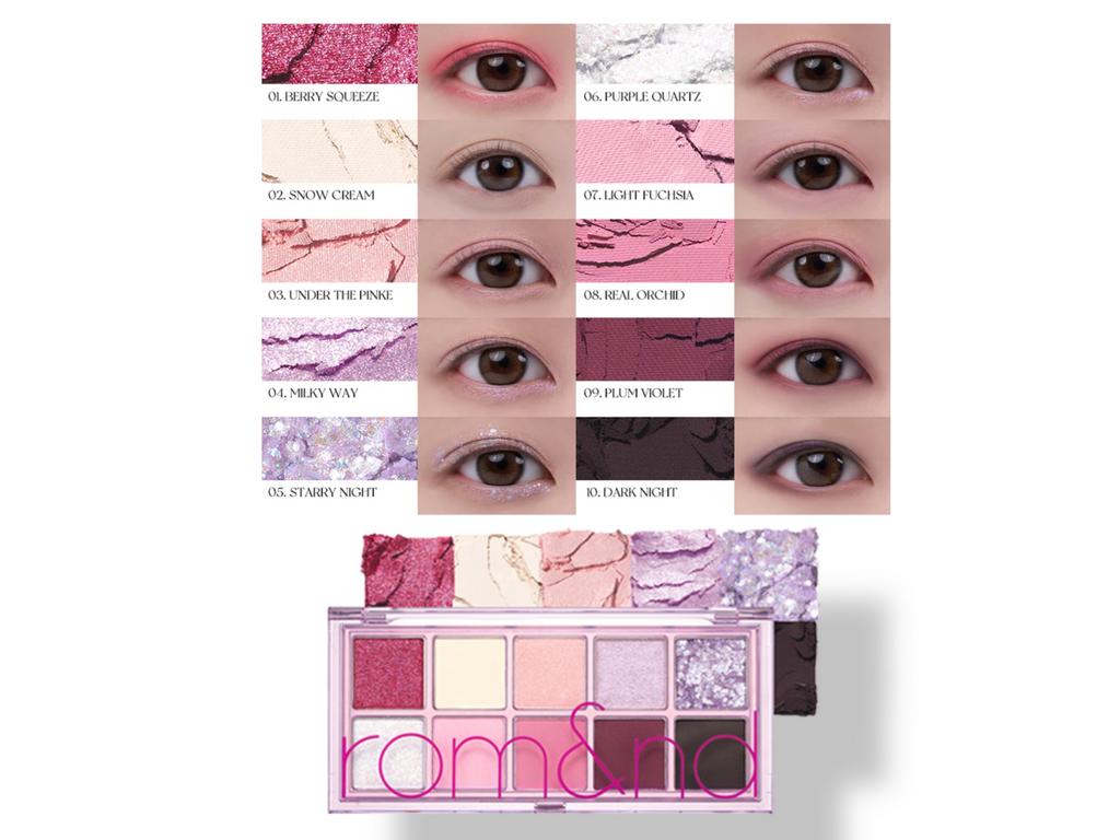 Палитра теней для век #07 Ягодный сад ROM&ND eyeshadow palette 7,4 гр №07