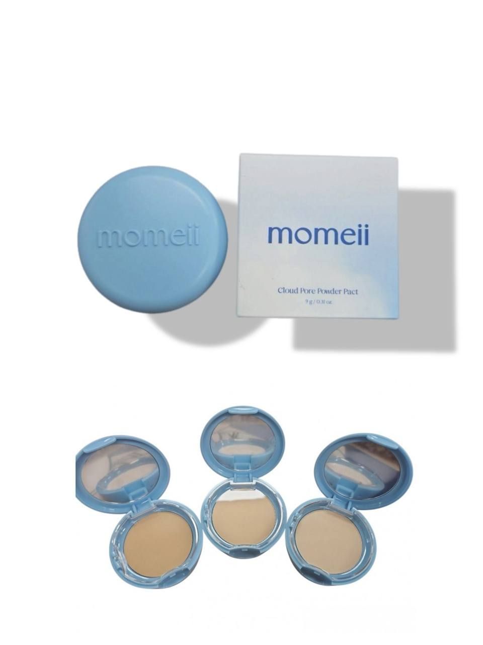 Компактная пудра Momeii Cloud Poyong Powder Pact, 9 гр., оттенок 23 натуральный беж.