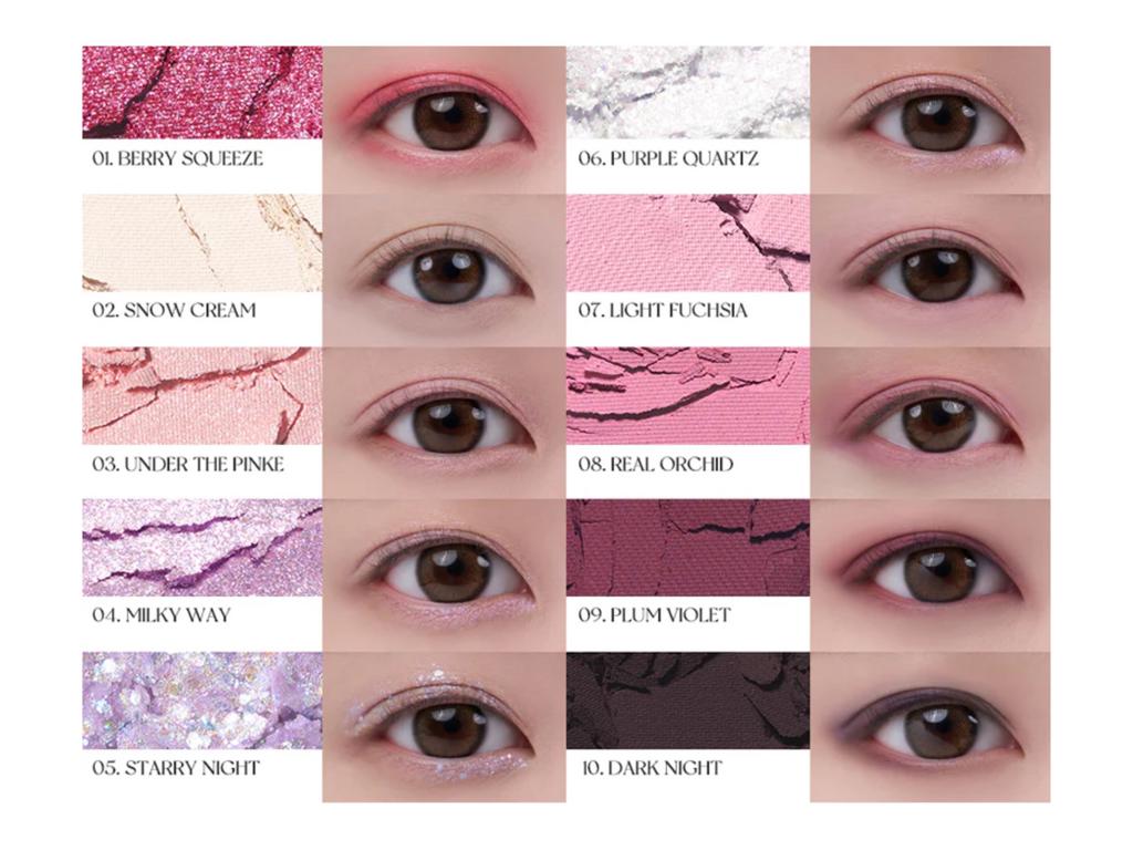 Палитра теней для век #07 Ягодный сад ROM&ND eyeshadow palette 7,4 гр №07