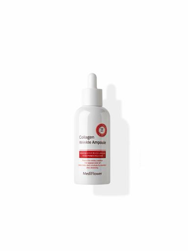 Сыворотка ампульная для лица на основе коллагена Medi Flower Collagen Wrinkle Ampoule, 100 мл. 