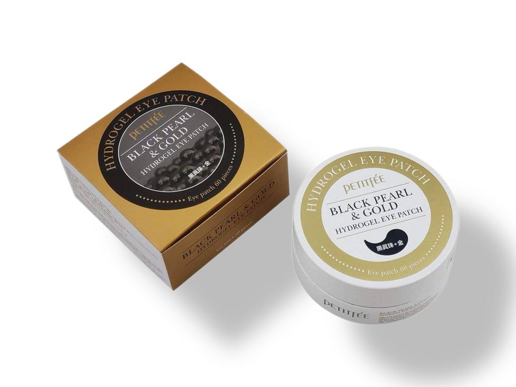 Гидрогелевые патчи с чёрным жемчугом Petitfee Black Pearl & Gold Hydrogel Eye Patch, 60 шт.