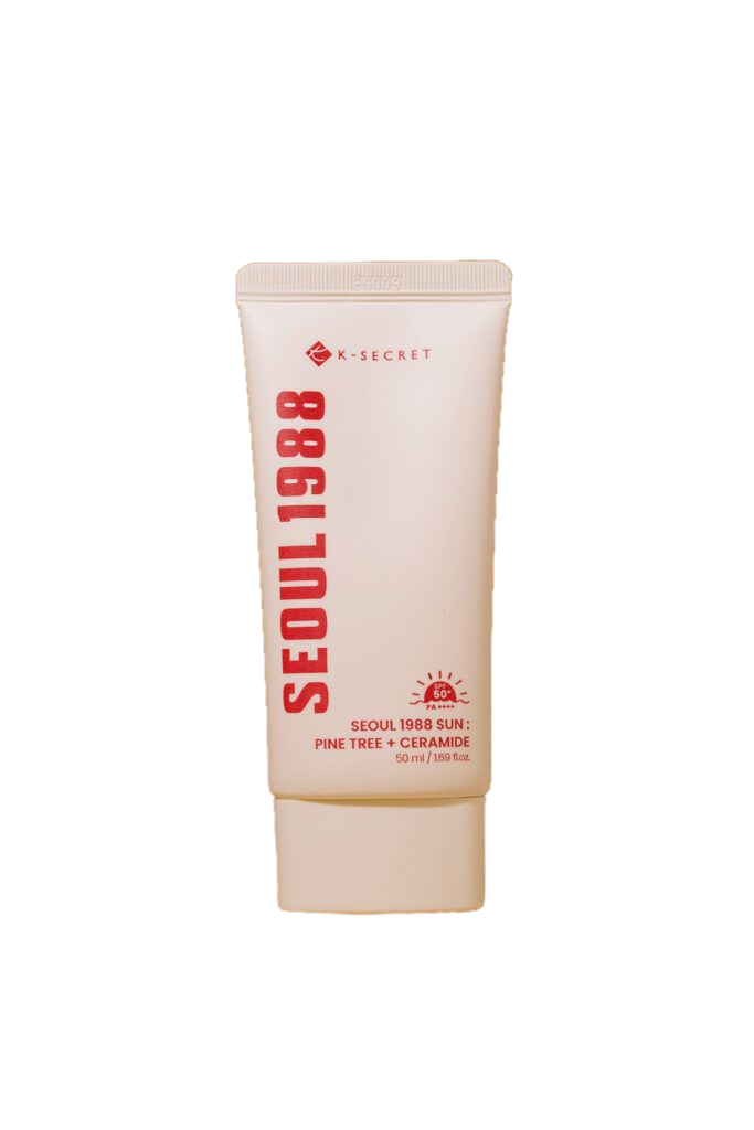 Солнцезащитный крем с SPF 50+, обогащенный экстрактом сосны и керамидами K-Secret Seoul 1988 Sun: Pine Tree + Ceramide, 50 мл.