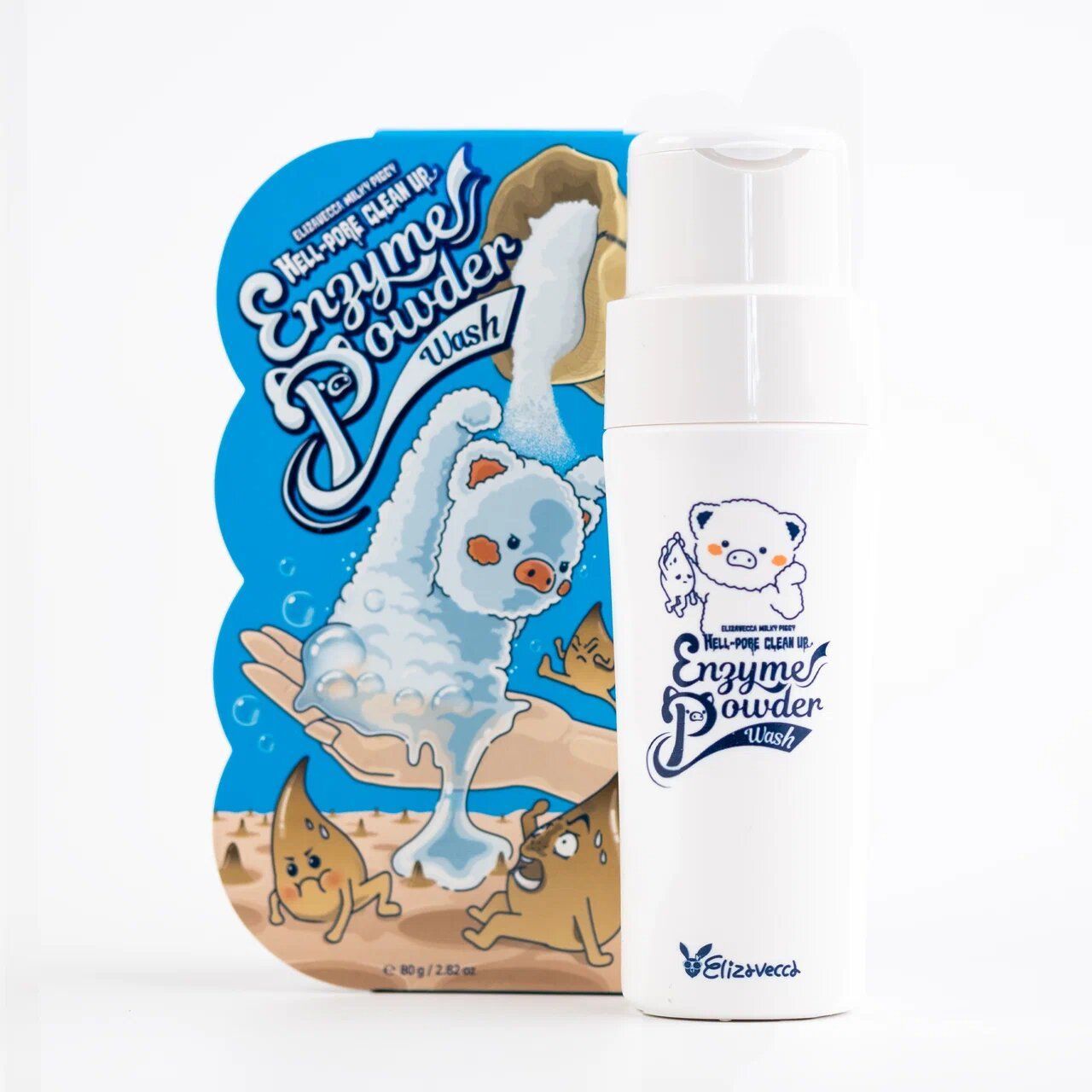 Энзимная пудра для умывания Elizavecca Milky piggy hell-pore clean up enzyme powder wash 80г