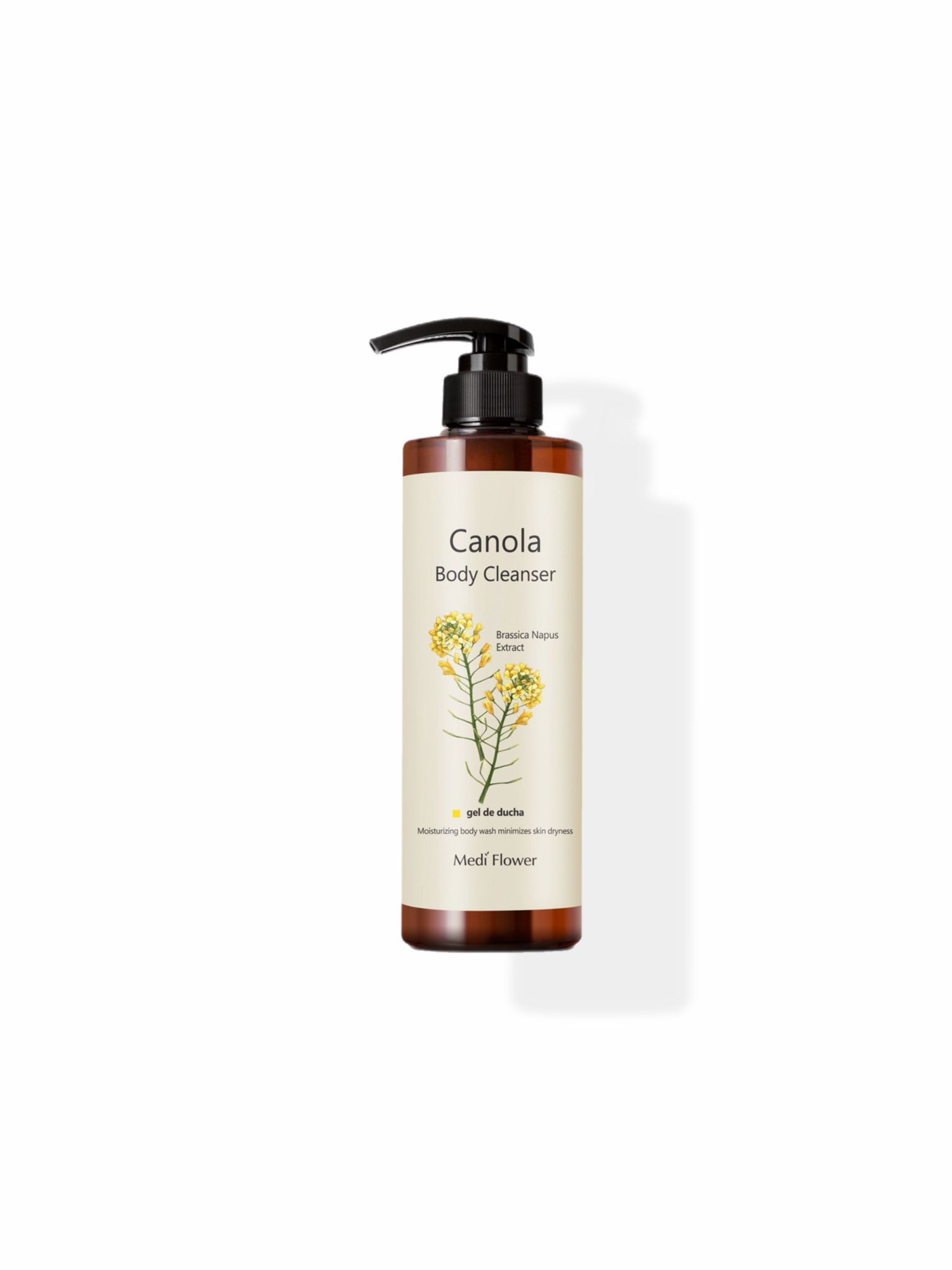 Гель для душа с маслом канолы Medi Flower Body Cleanser Canola, 500мл.