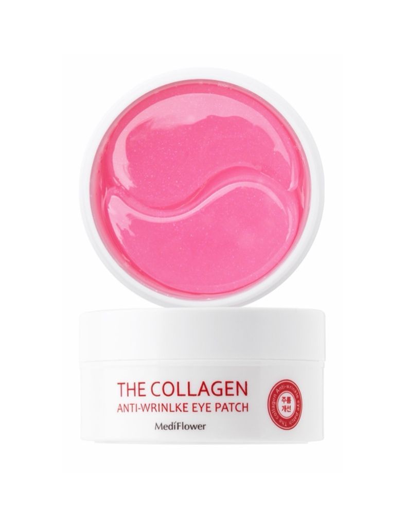 Гидрогелевые патчи для глаз с коллагеном MediFlower The Collagen Anti-Wrinkle Eye Patch, 60 шт