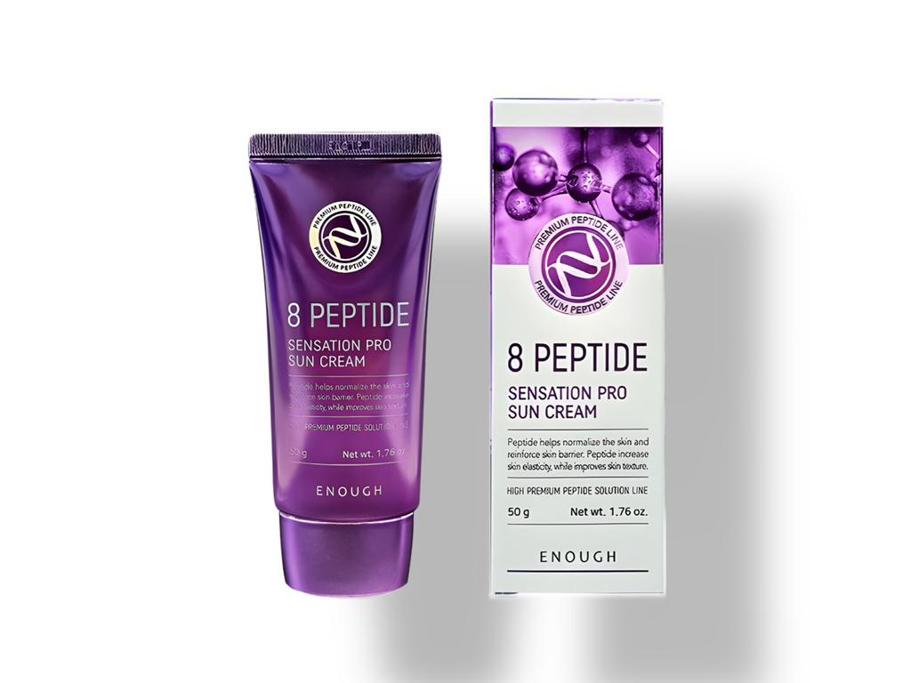 Антивозрастной солнцезащитный крем с пептидами Enough 8 Peptide Sensation Pro Sun Cream, 50 гр.