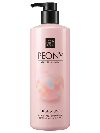 Маска для волос с жемчужной пудрой с ароматом пиона Mise En Scene Pearl Shining Peony Treatment 1000 мл