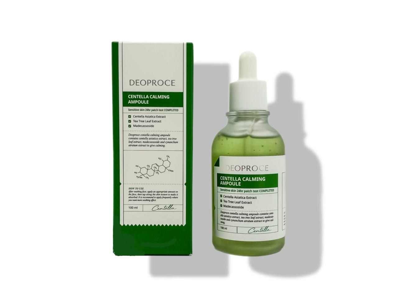 Восстанавливающая ампула с центеллой Deoproce Centella Calming Ampoule, 100 мл.