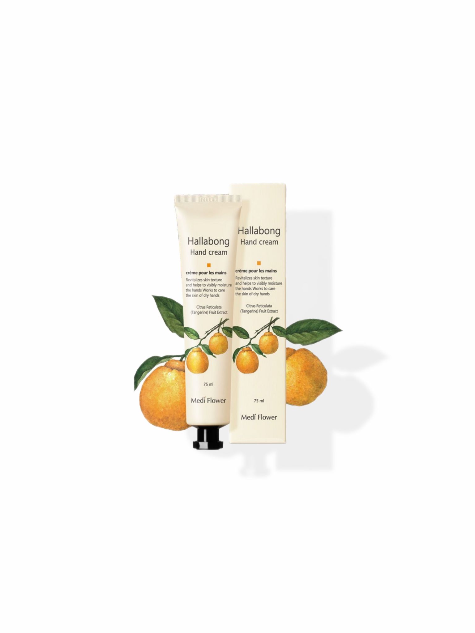 Крем для рук с экстрактом цитруса	Medi Flower Hand Cream Hallabong, 75 мл.