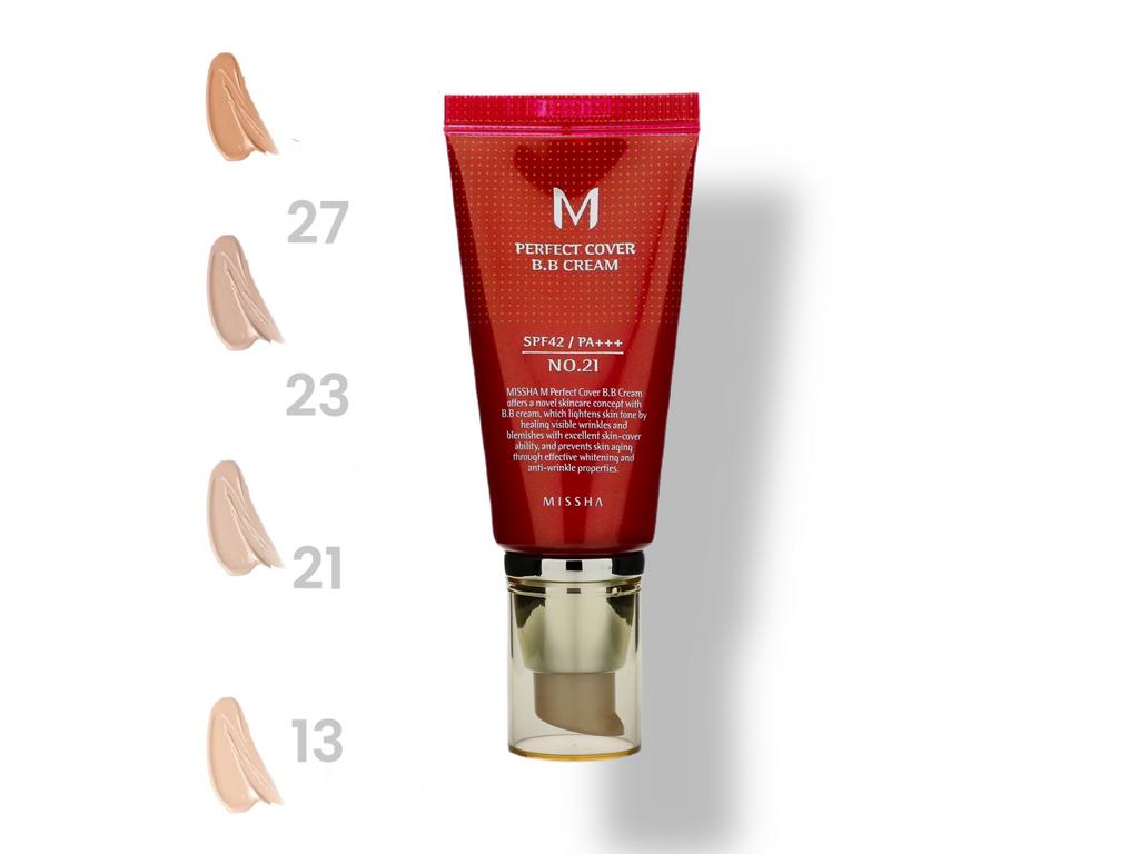 ББ-крем Missha M Perfect Cover BB Cream SPF42 PA+++, 50 мл, №23 натуральный-бежевый.