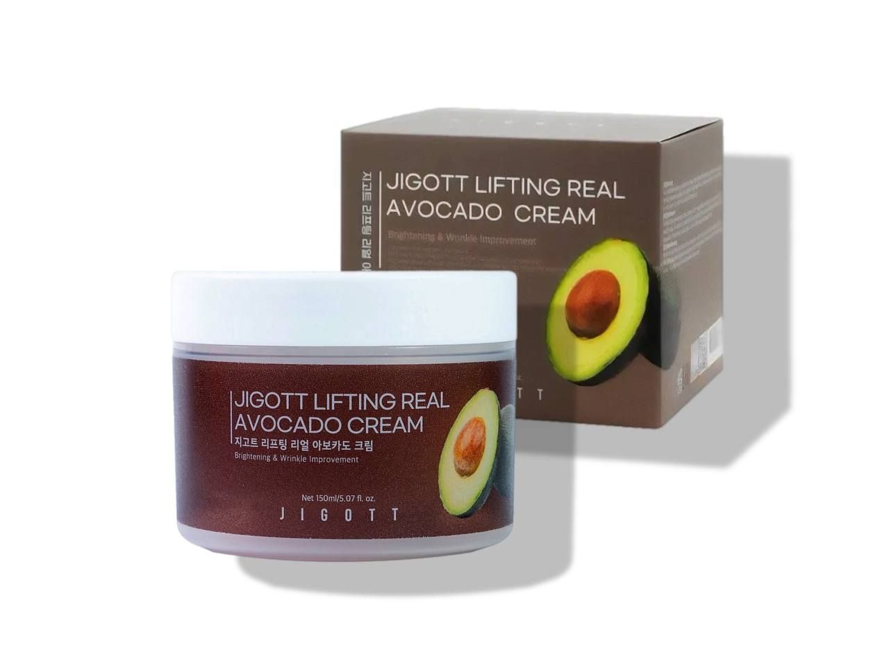  Крем-лифтинг с авокадо Jigott Lifting Real Avocado Cream, 150 мл.