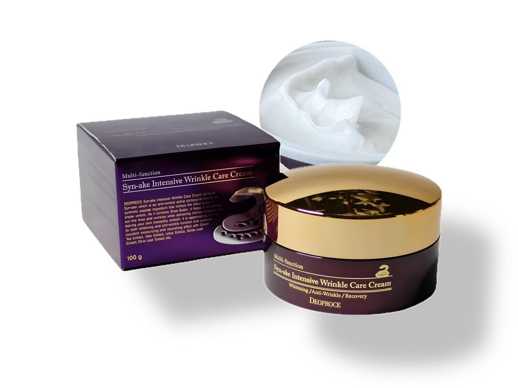-30% Интенсивный крем для лица против морщин со змеиным ядом Deoproce Syn-Ake Intensive Wrinkle Care Cream 100 гр