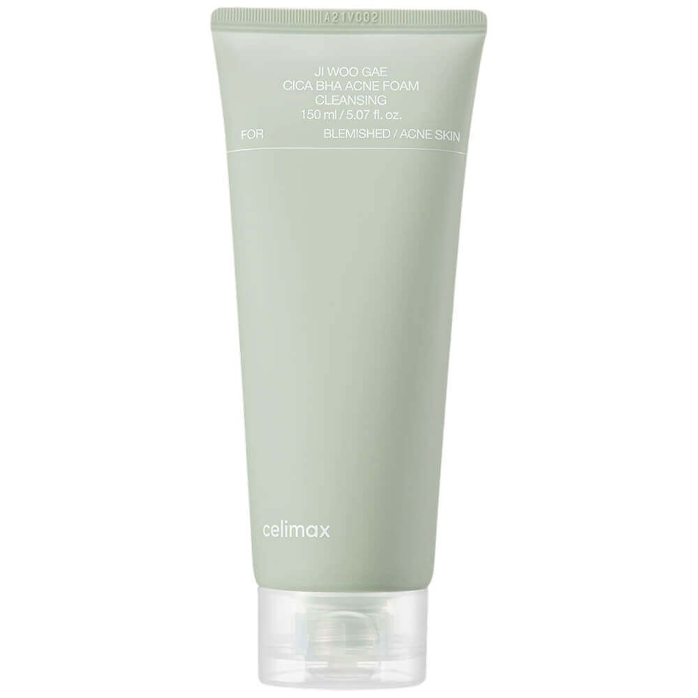 Очищающая пенка с BHA-кислотой и центеллой Celimax Ji Woo Gae Cica BHA Acne Foam Cleansing 150мл