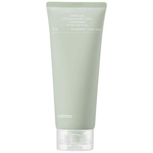 Очищающая пенка с BHA-кислотой и центеллой Celimax Ji Woo Gae Cica BHA Acne Foam Cleansing 150мл