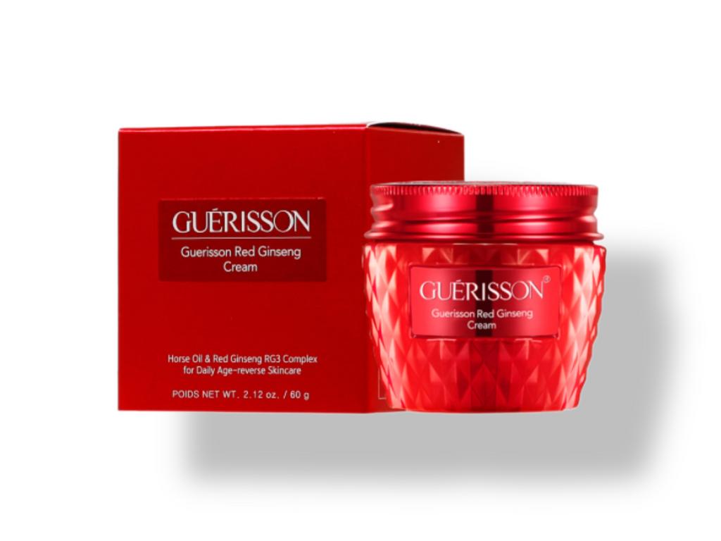 Омолаживающий крем на основе лошадиного масла с женьшенем Guerisson Red Ginseng Cream, 60 мл.