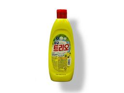 Средство для мытья посуды Лимон Антибактериальное TRIO Antibacterial Strong & Economical, 400 мл. 