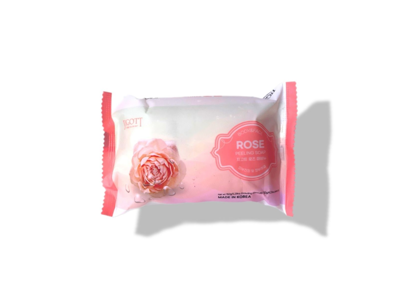 -30% Очищающее мыло с экстрактом розы  Jigott Body & Face Rose Peeling Soap, 120 гр. 