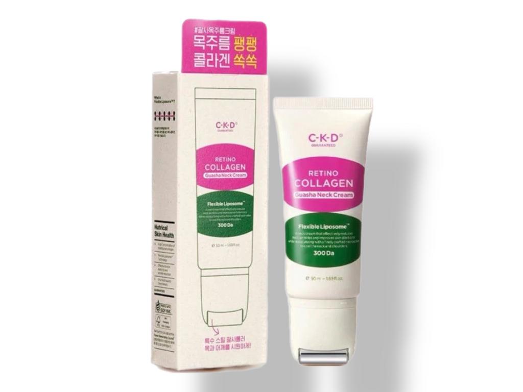 Роликовый крем для массажа шеи с ретиналем CKD Retino Collagen Small Molecule 300 Guasha Neck Cream 50 мл