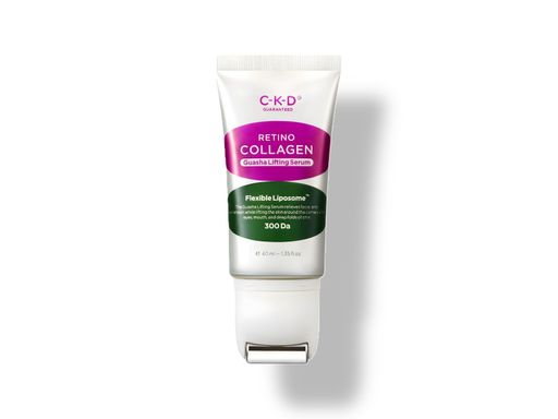 Коллагеновая сыворотка с роликовым массажёром гуаша CKD Retino Collagen Guasha Lifting Serum, 40 мл.