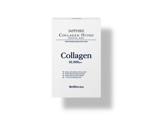 Увлажняющая маска с сапфировым коллагеном Wellderma Collagen Hydro Essential Mask, 30 мл. 